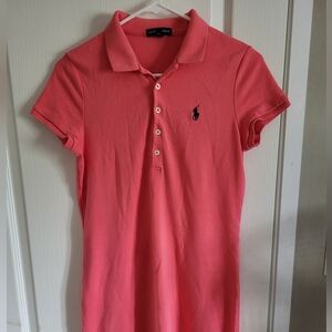 RALPH LAUREN polo dress Peach size small
